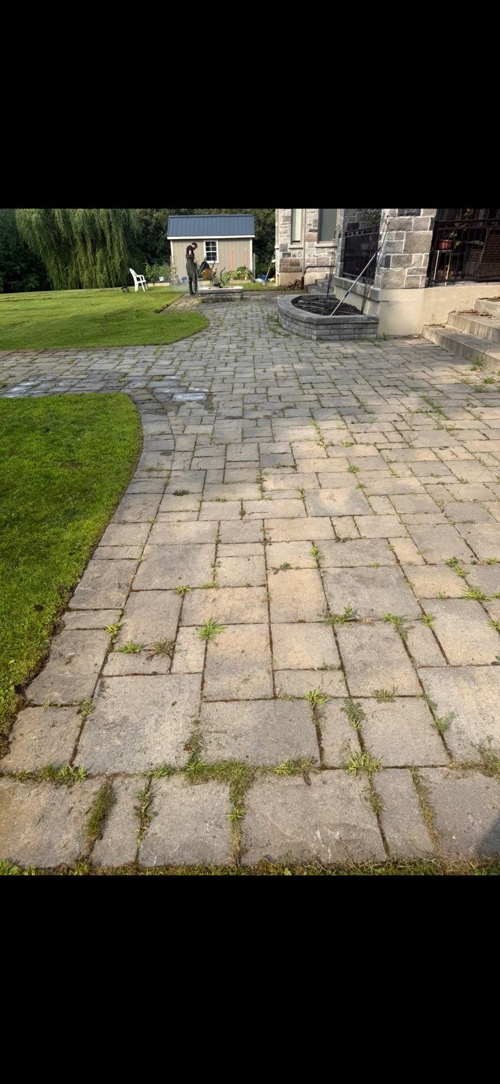 Pavers before repair